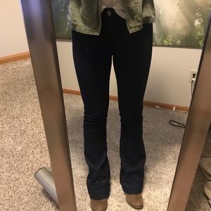 Express Slim Flare Blue Jeans